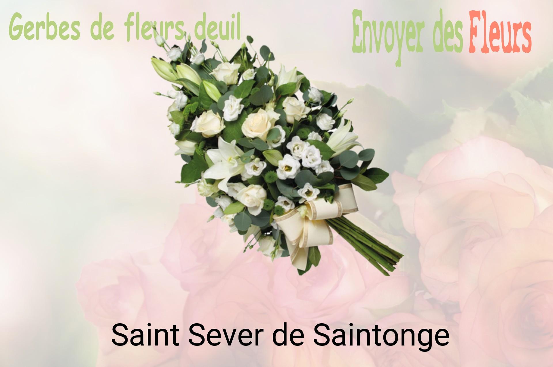 Gerbe de fleurs de deuil livrée à Saint-Sever-de-Saintonge